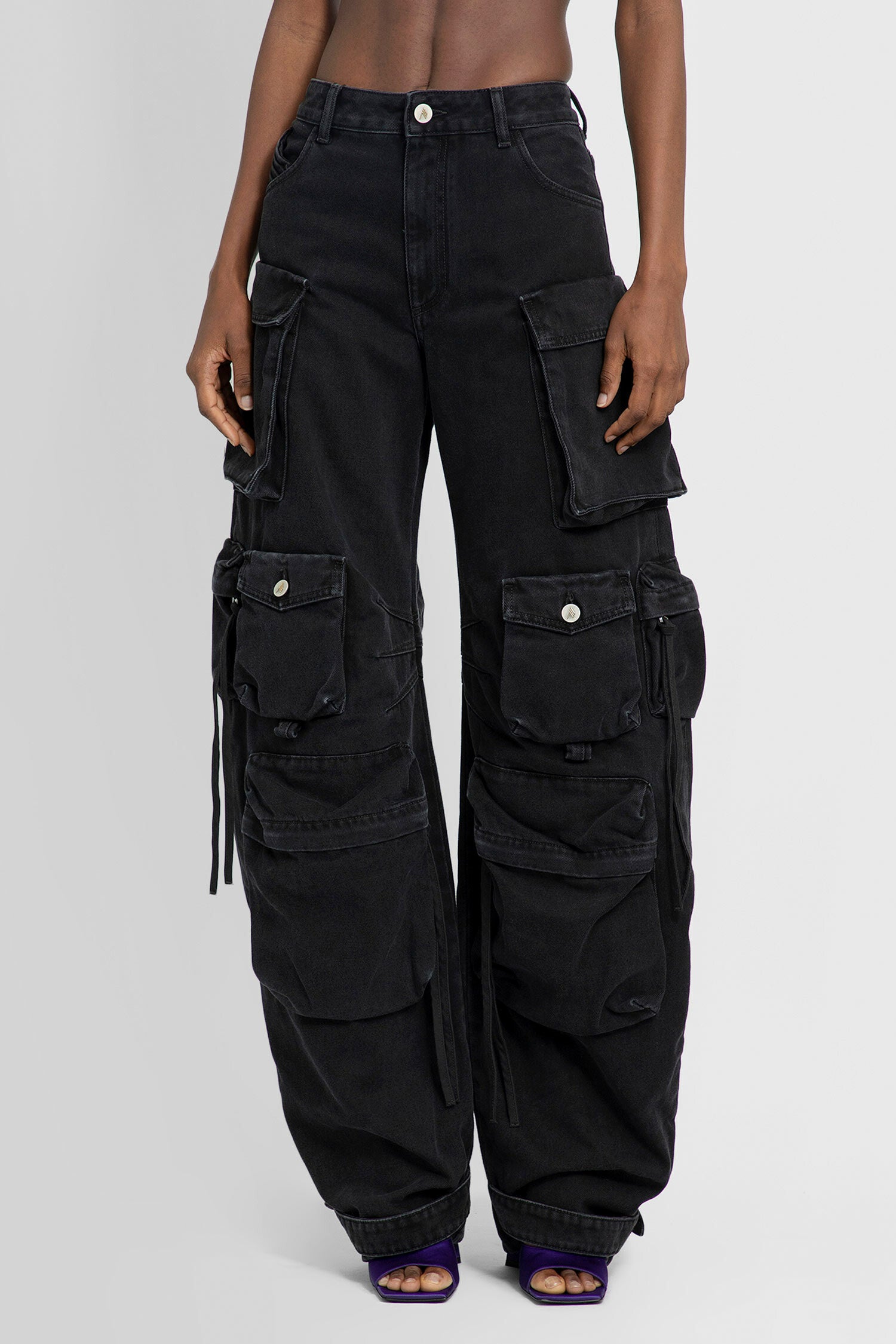 THE ATTICO WOMAN BLACK TROUSERS