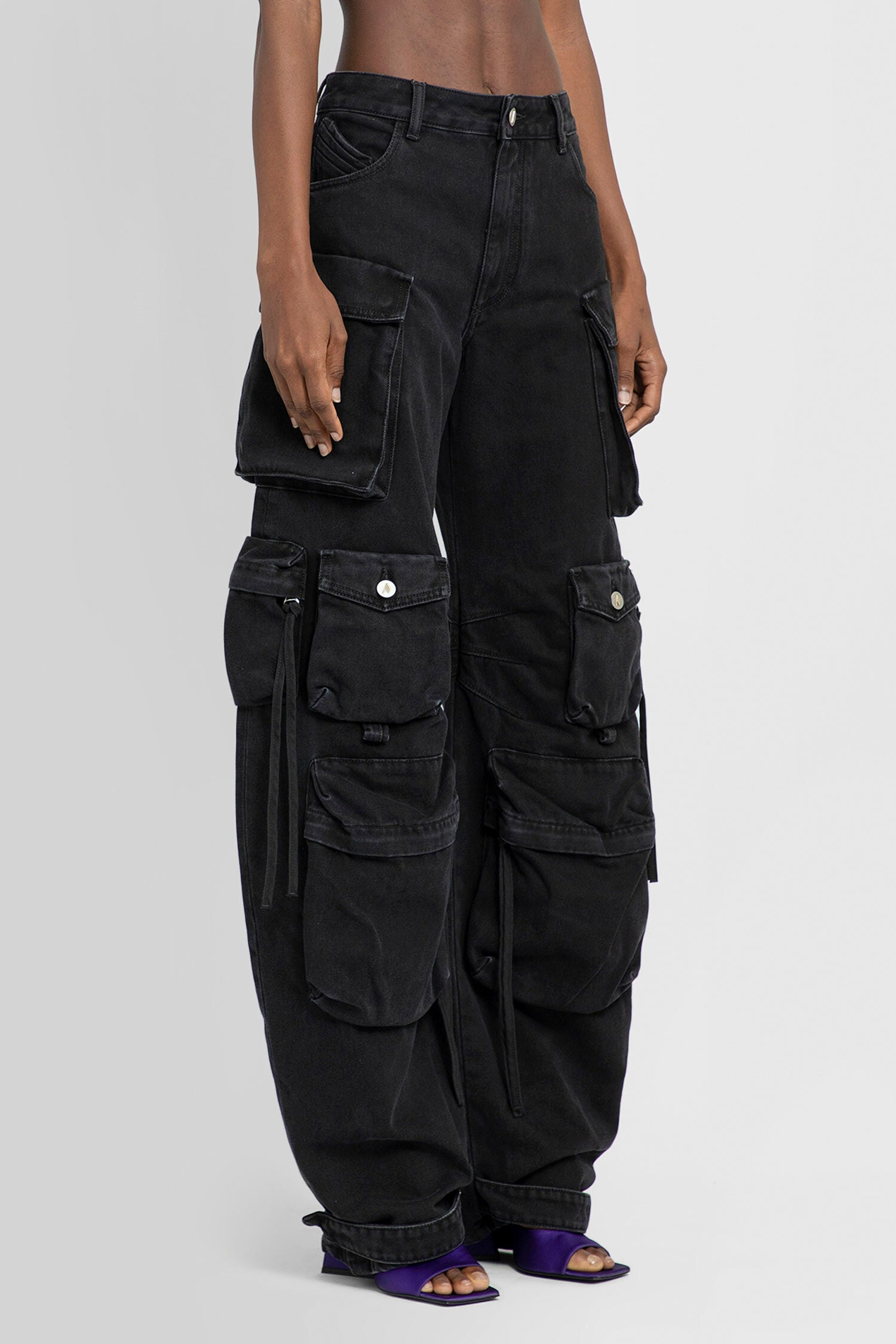 THE ATTICO WOMAN BLACK TROUSERS