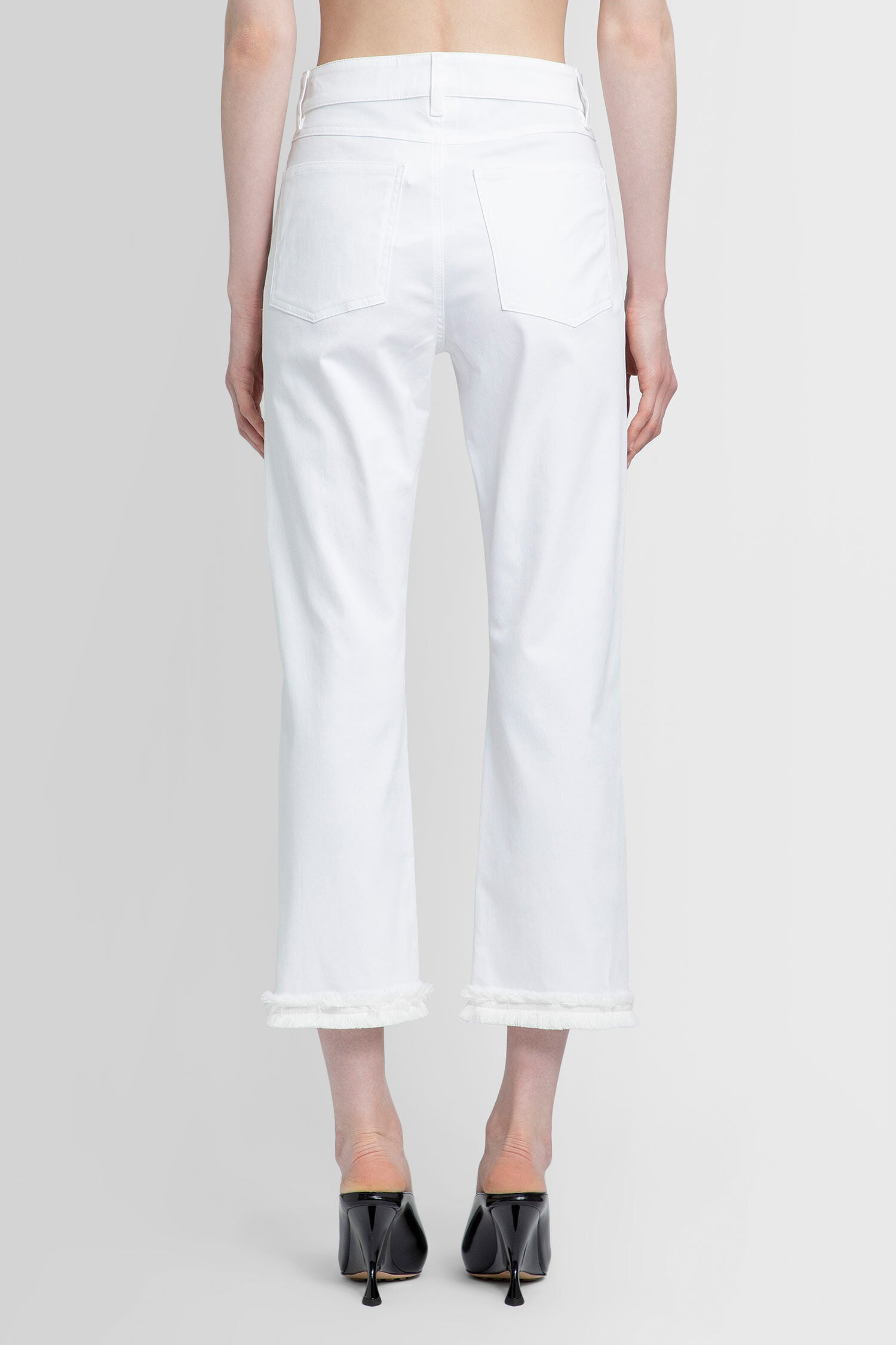 S MAX MARA WOMAN WHITE TROUSERS