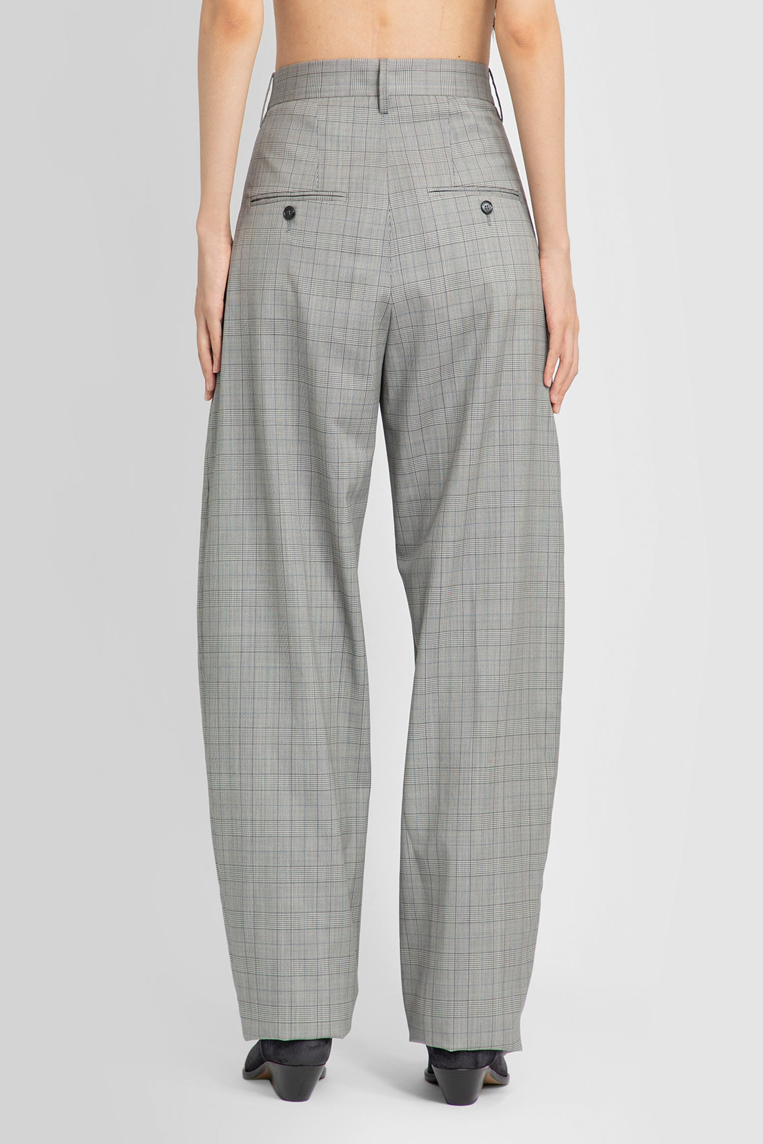 ISABEL MARANT WOMAN GREY TROUSERS