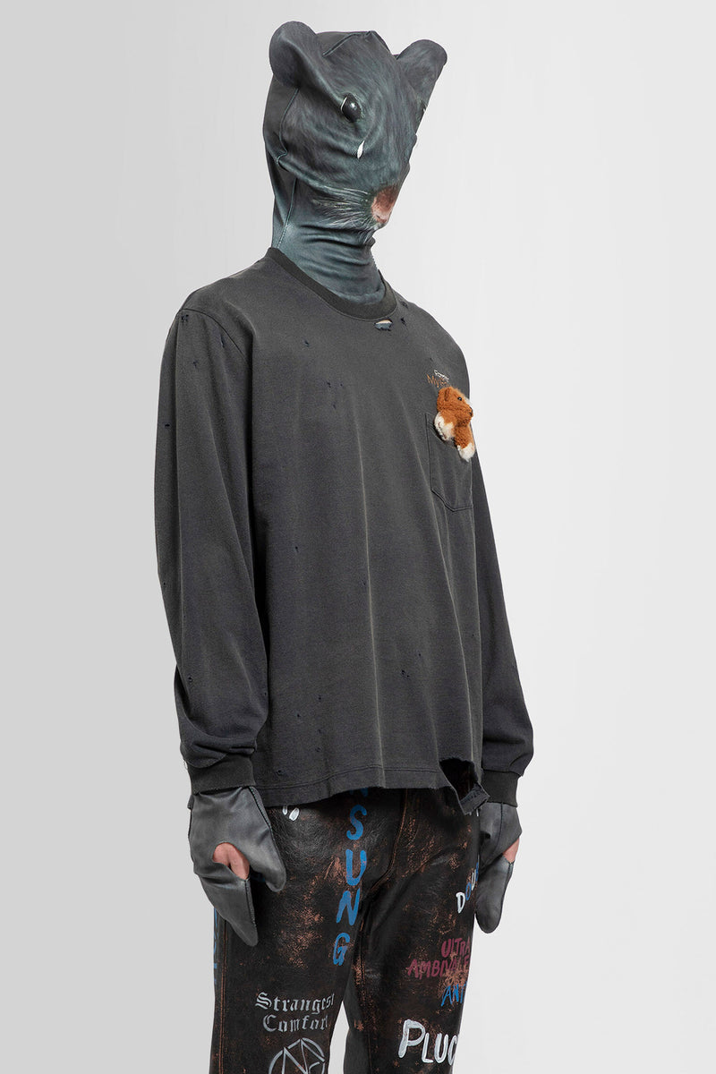 DOUBLET MAN BLACK T-SHIRTS - DOUBLET - T-SHIRTS | Antonioli