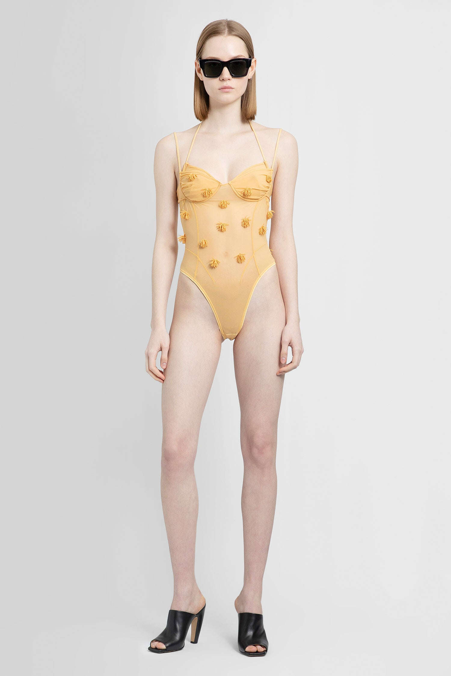 JACQUEMUS WOMAN ORANGE BODYSUITS