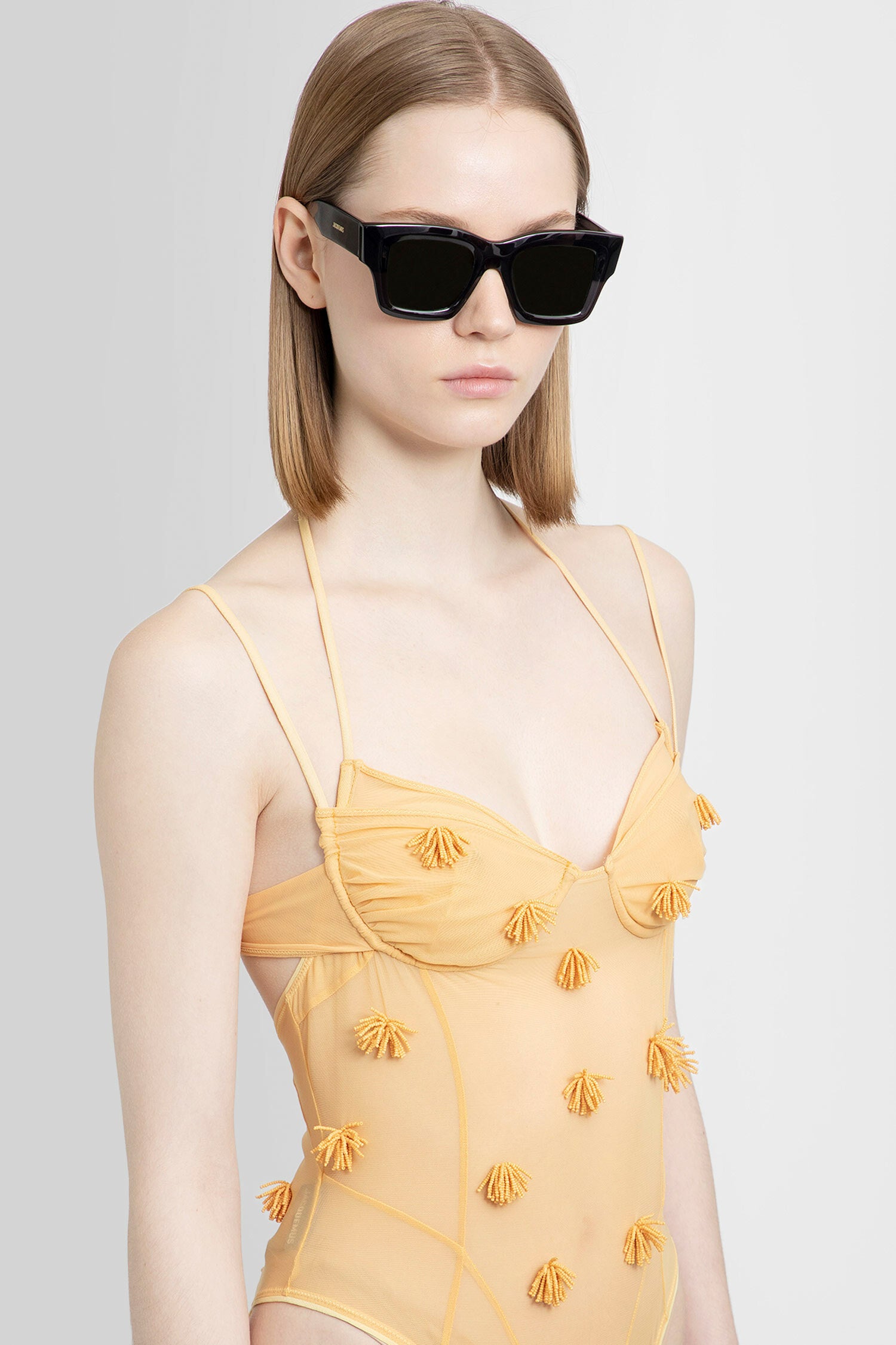 JACQUEMUS WOMAN ORANGE BODYSUITS