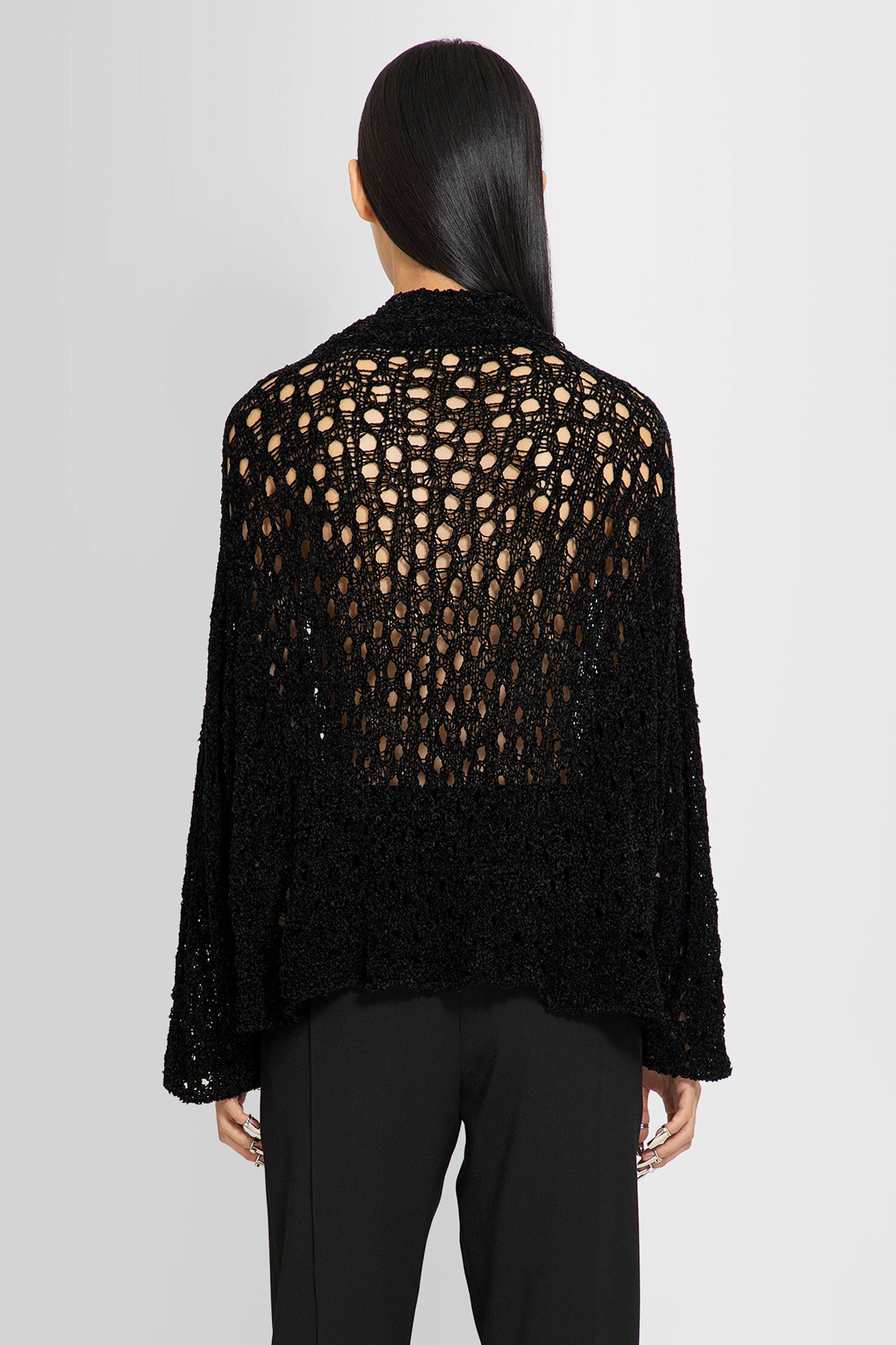 SSHEENA WOMAN BLACK KNITWEAR