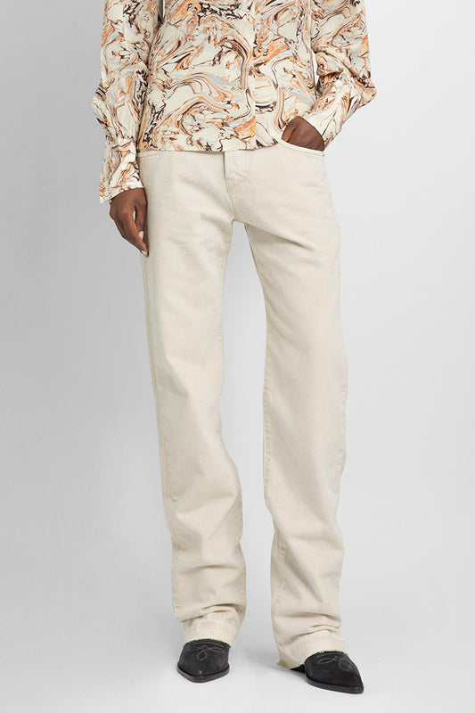 ISABEL MARANT WOMAN OFF-WHITE JEANS