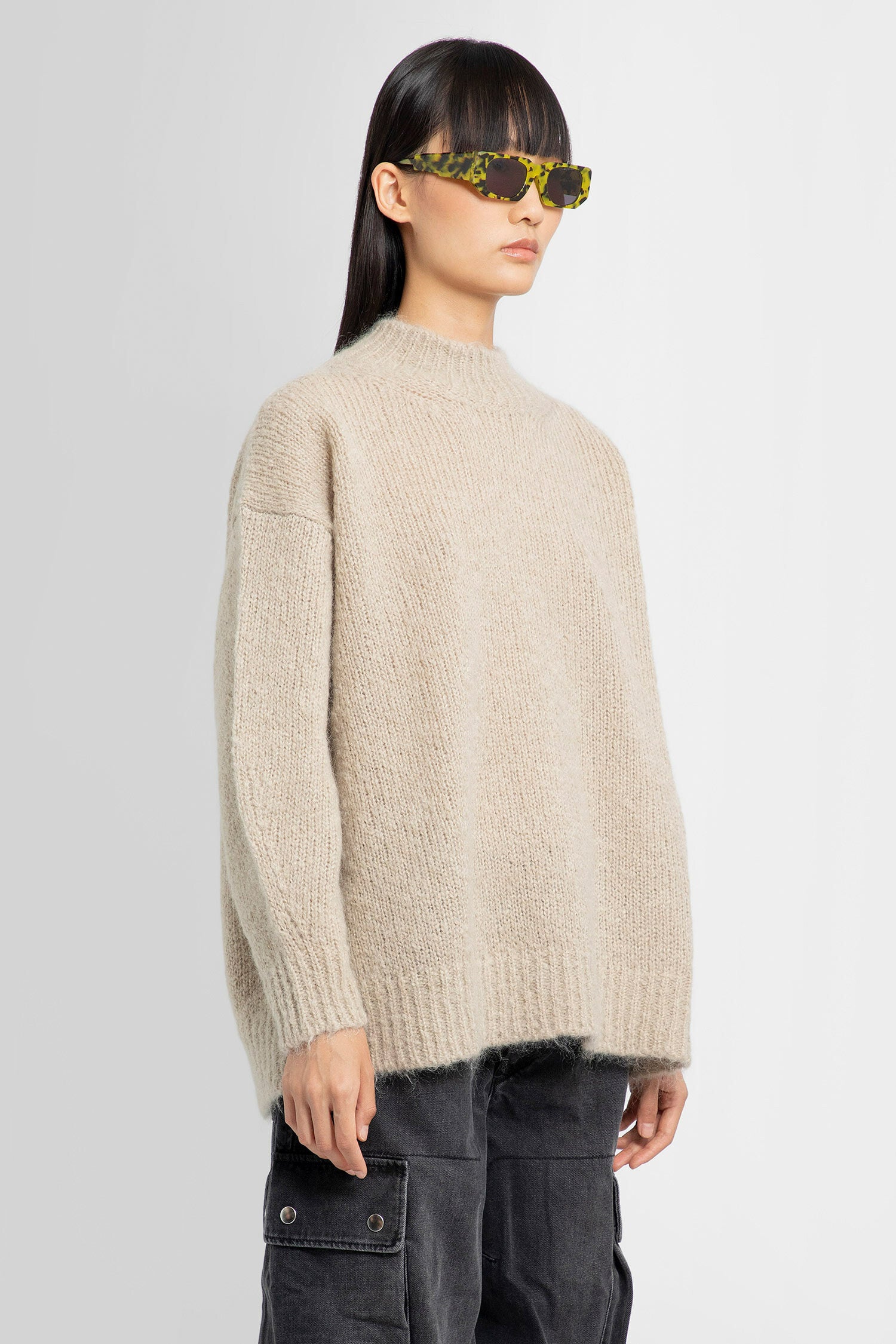 ISABEL MARANT WOMAN BEIGE KNITWEAR