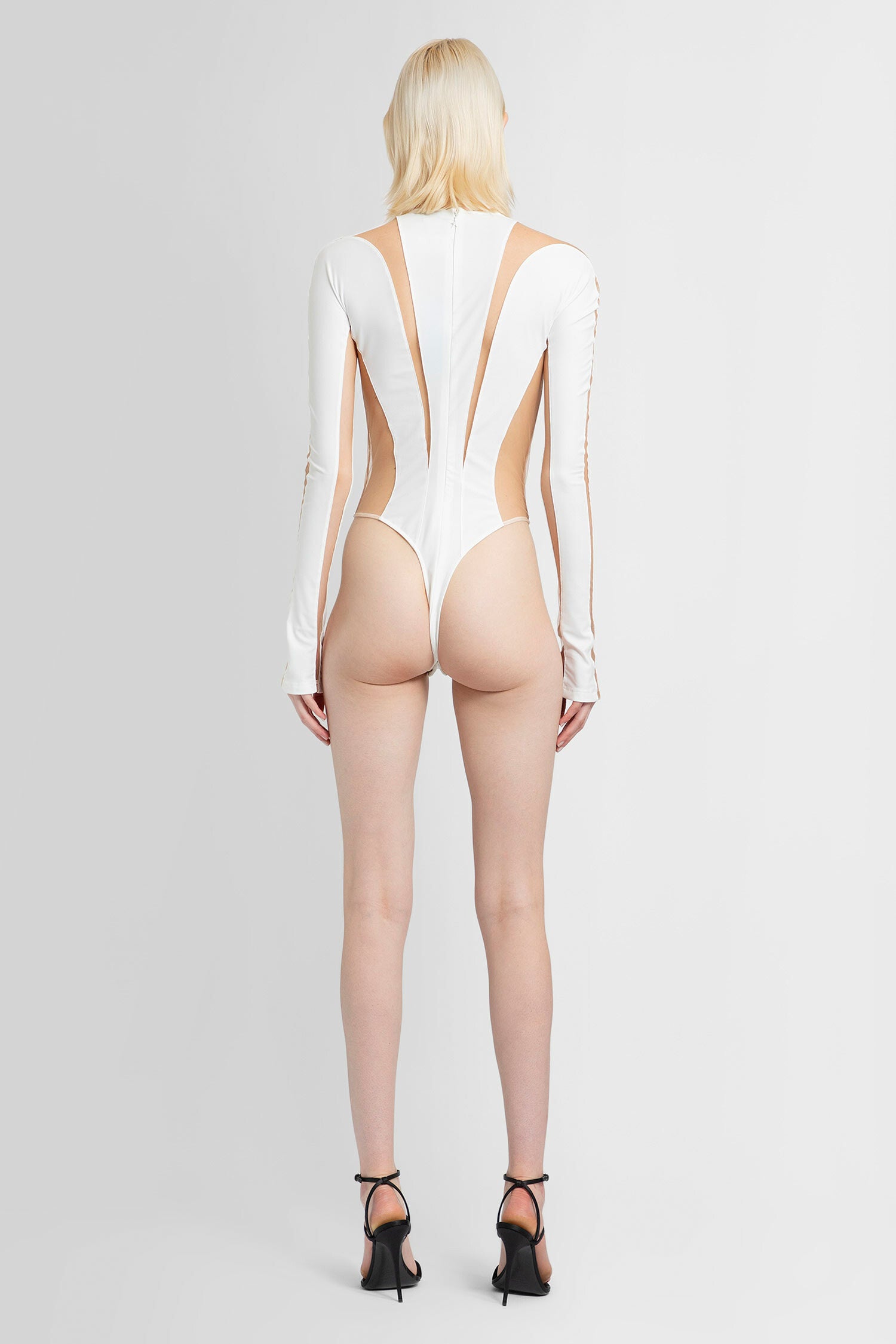 MUGLER WOMAN WHITE BODYSUITS