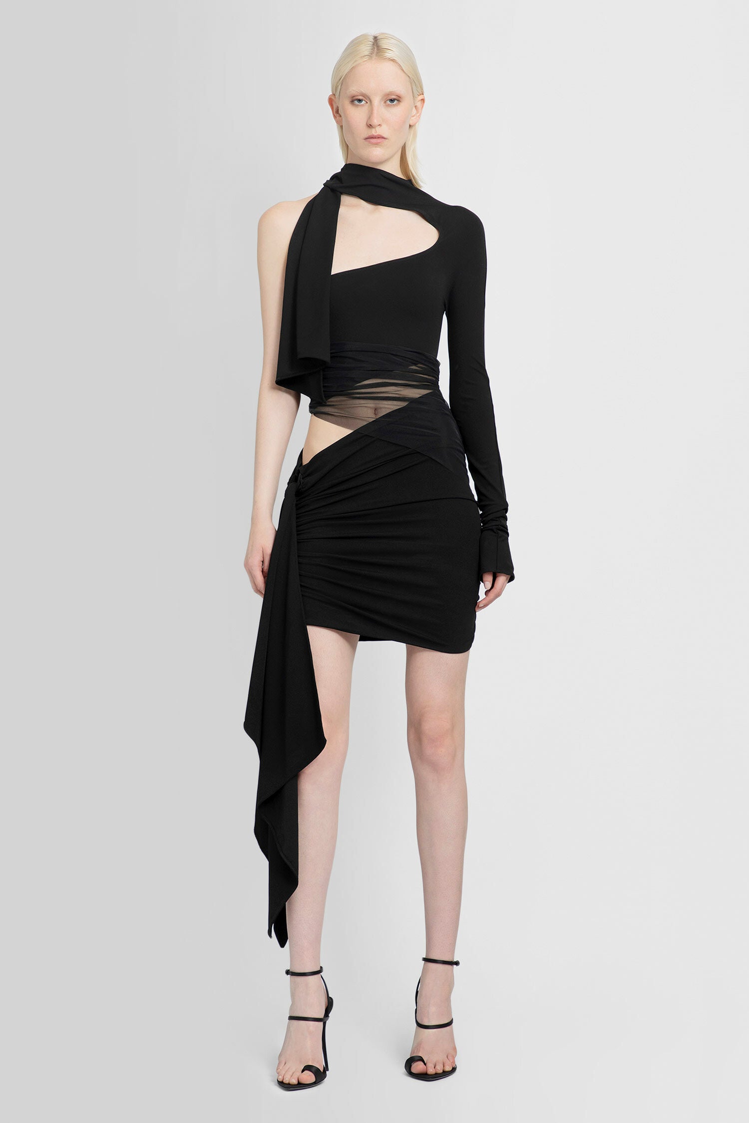 MUGLER WOMAN BLACK DRESSES