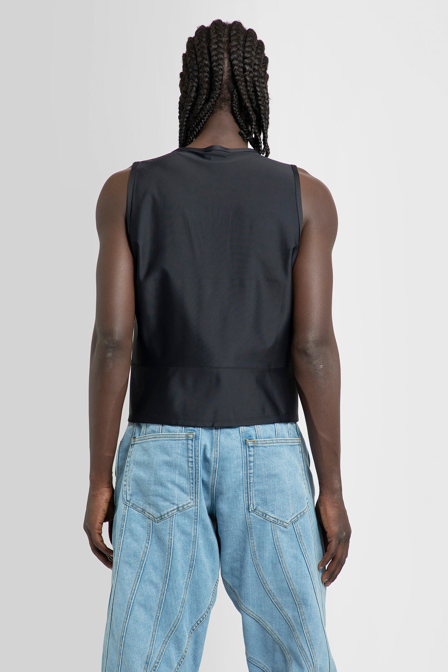 MUGLER MAN BLACK T-SHIRTS & TANK TOPS