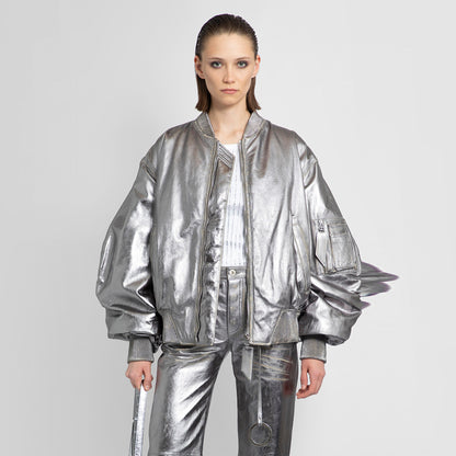 THE ATTICO WOMAN SILVER JACKETS