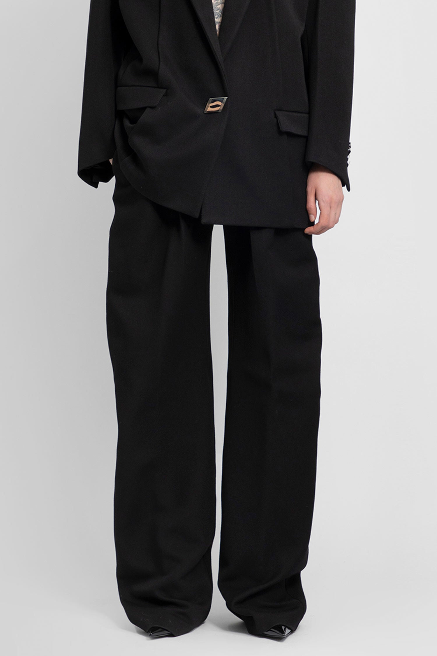 THE ATTICO WOMAN BLACK TROUSERS