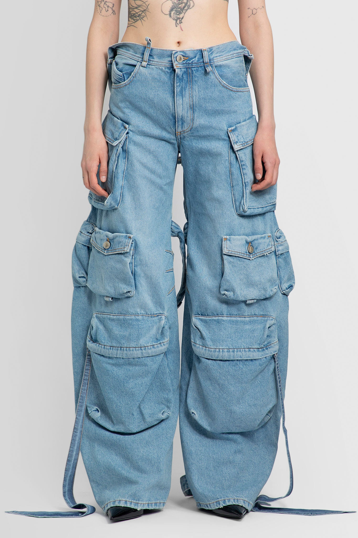 THE ATTICO WOMAN BLUE JEANS