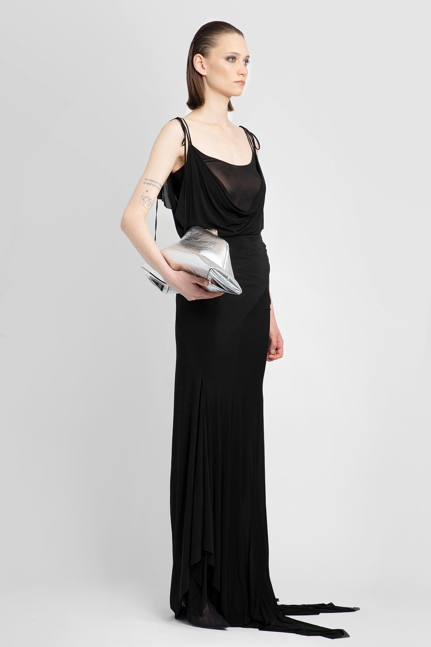 THE ATTICO WOMAN BLACK DRESSES