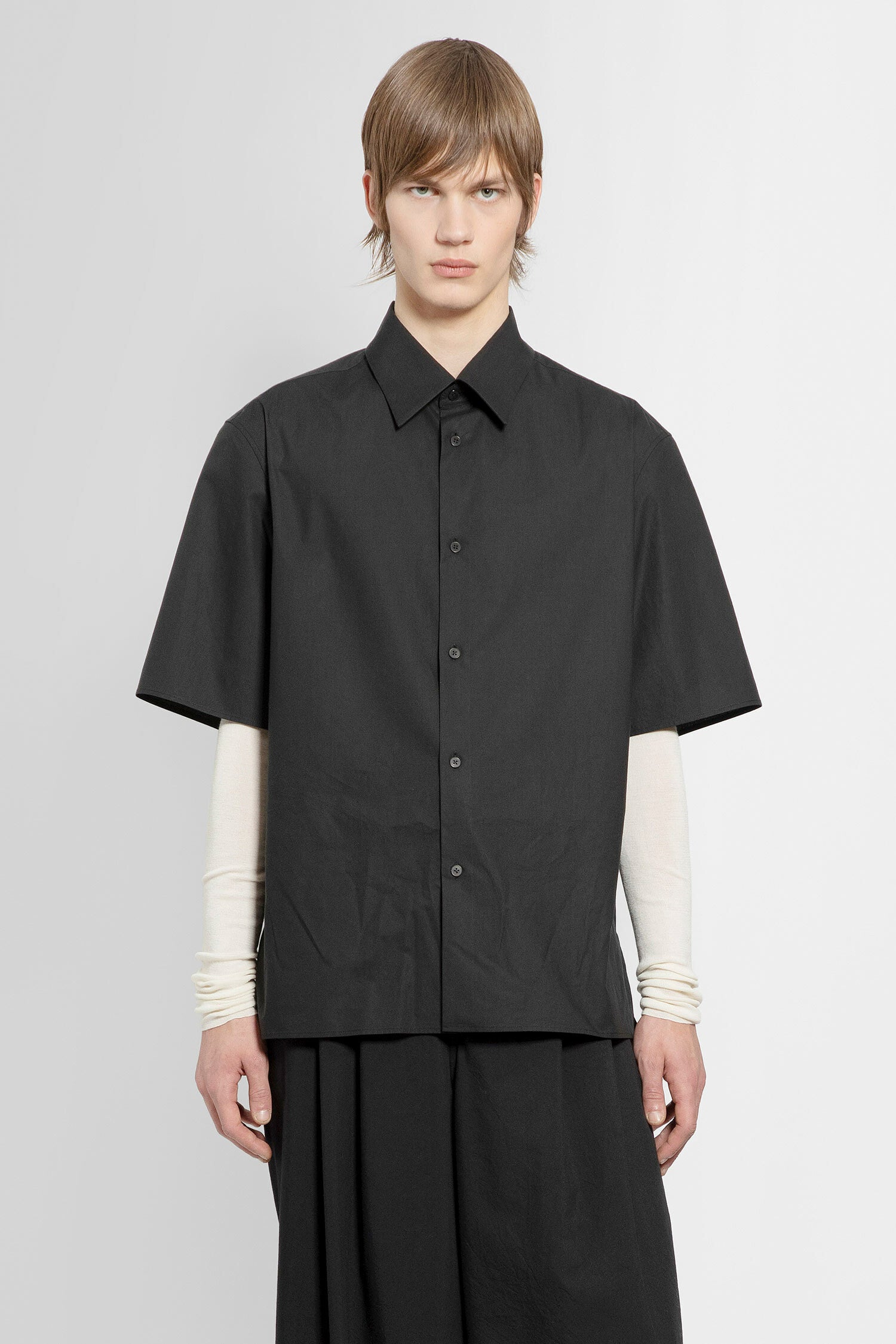 THE ROW MAN BLACK SHIRTS THE ROW SHIRTS Antonioli