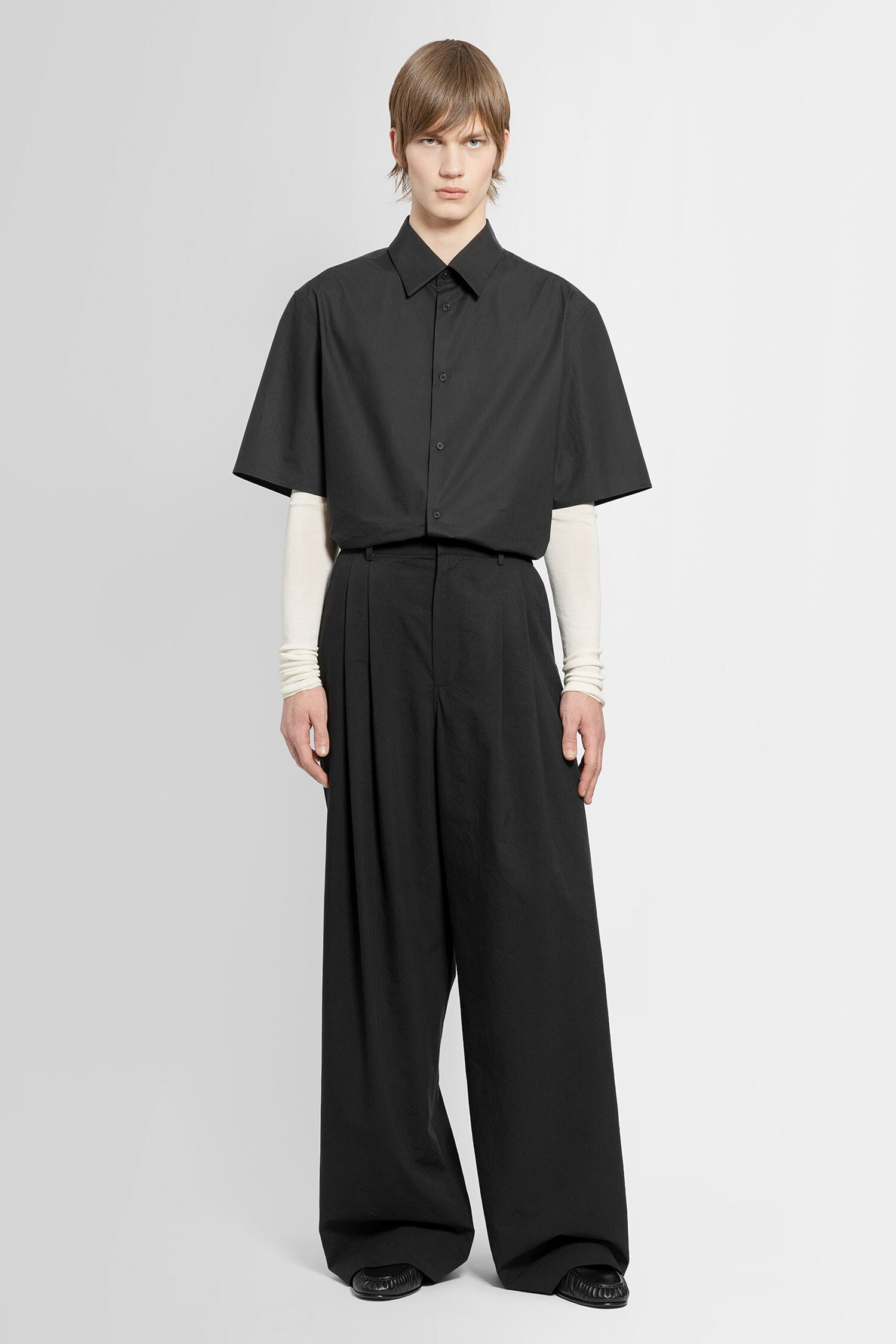 THE ROW MAN BLACK SHIRTS THE ROW SHIRTS Antonioli