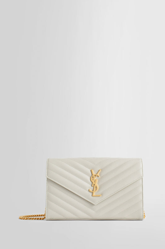 SAINT LAURENT WOMAN WHITE SHOULDER BAGS