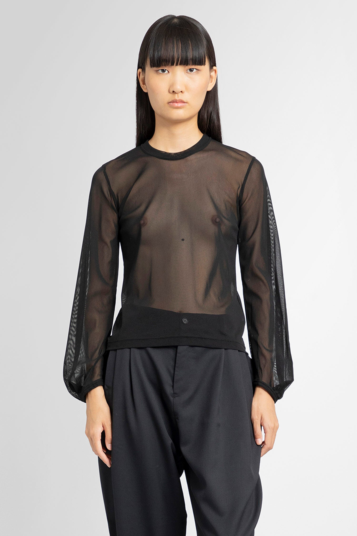 NOIR KEI NINOMIYA WOMAN BLACK TOPS