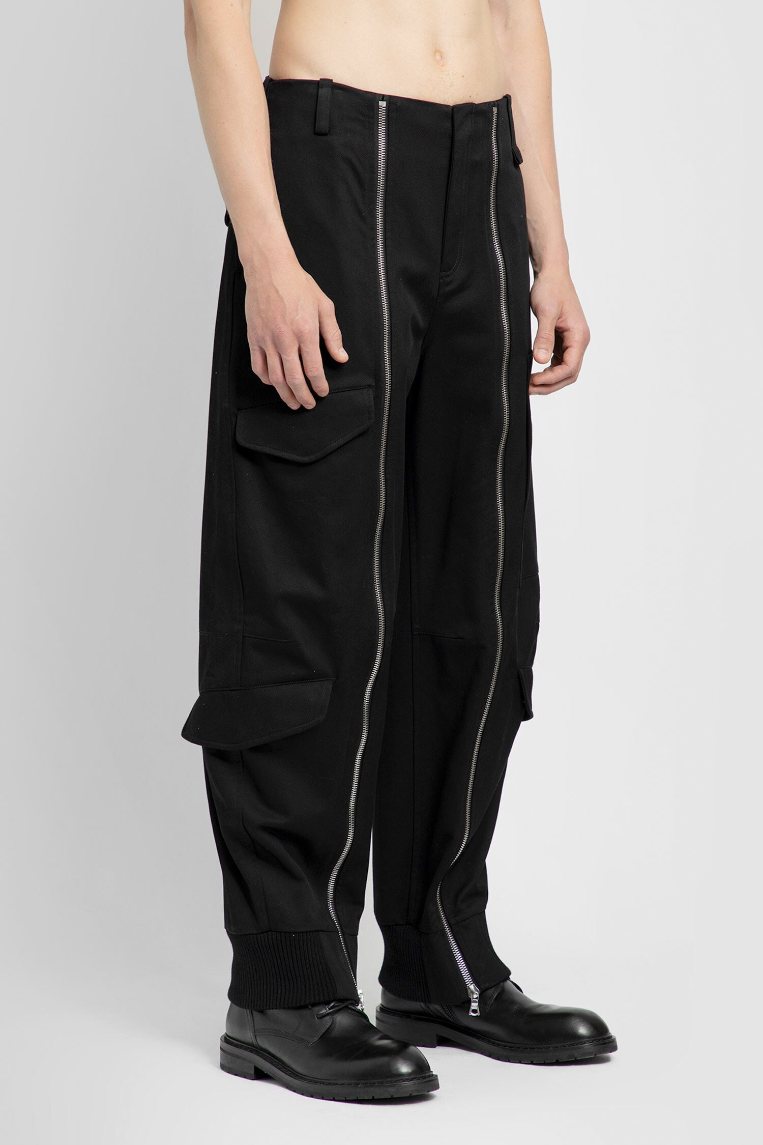 SIMONE ROCHA MAN BLACK TROUSERS