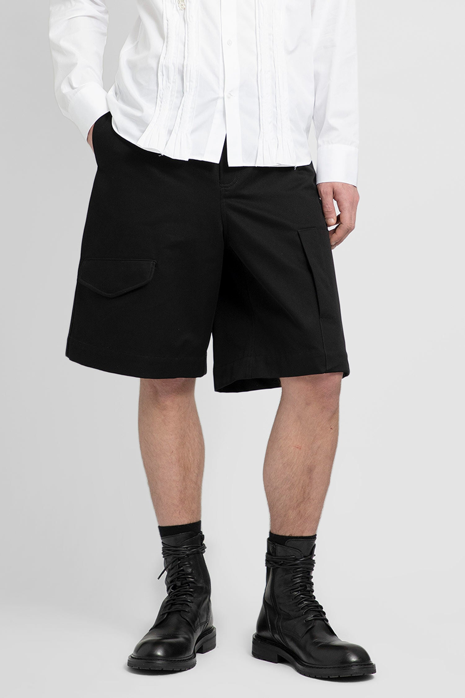 SIMONE ROCHA MAN BLACK SHORTS & SKIRTS