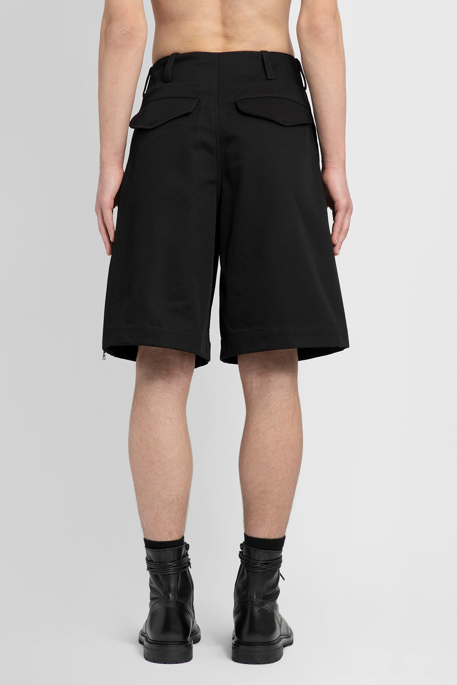 SIMONE ROCHA MAN BLACK SHORTS & SKIRTS