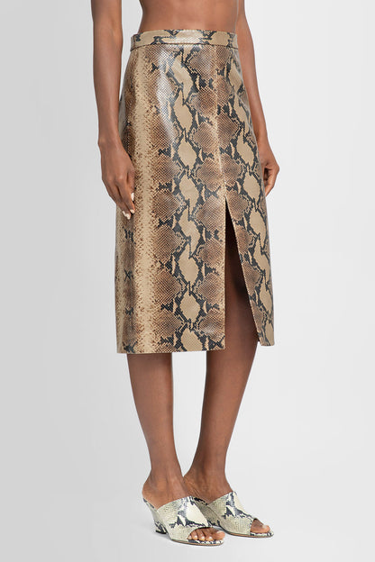 KHAITE WOMAN BROWN SKIRTS