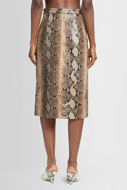 KHAITE WOMAN BROWN SKIRTS