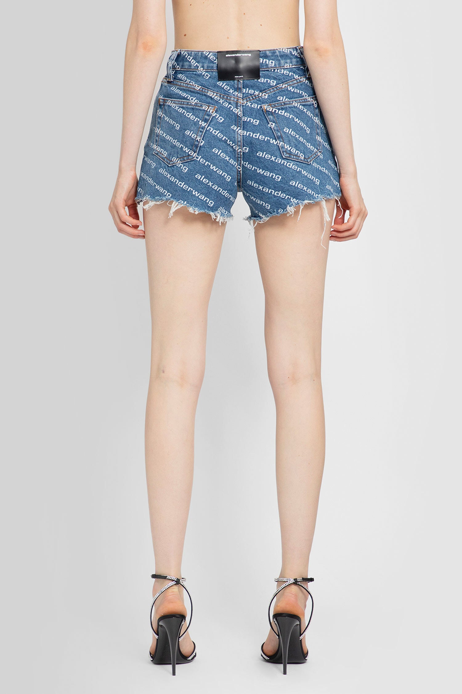 ALEXANDER WANG WOMAN BLUE SHORTS