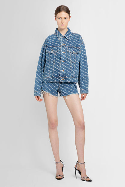 ALEXANDER WANG WOMAN BLUE SHORTS