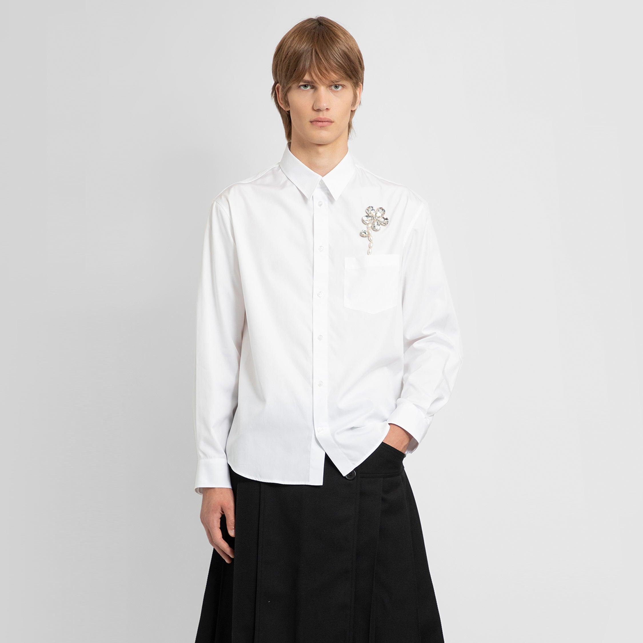 SIMONE ROCHA MAN WHITE SHIRTS