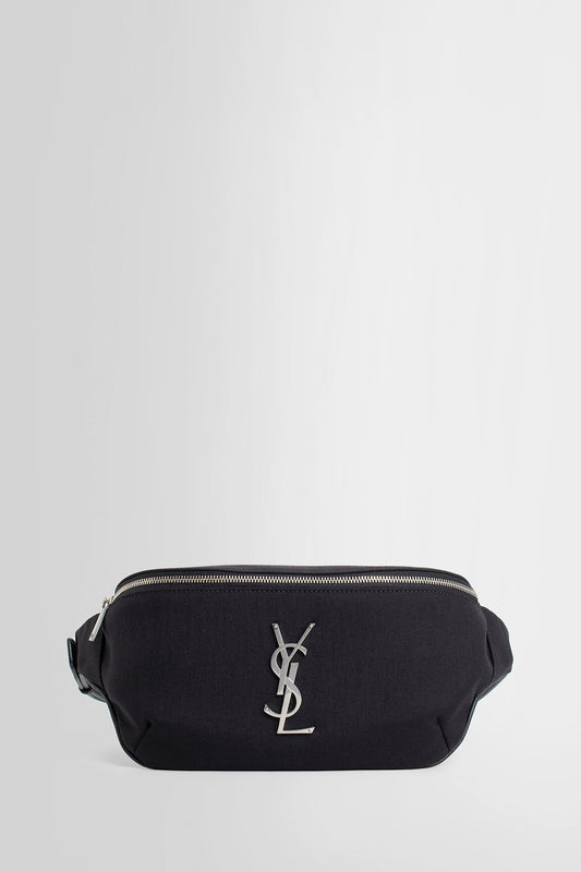 SAINT LAURENT MAN BLACK FANNY PACKS