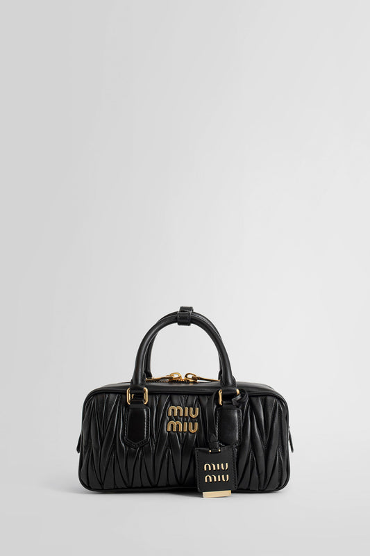 MIU MIU WOMAN BLACK TOP HANDLE BAGS