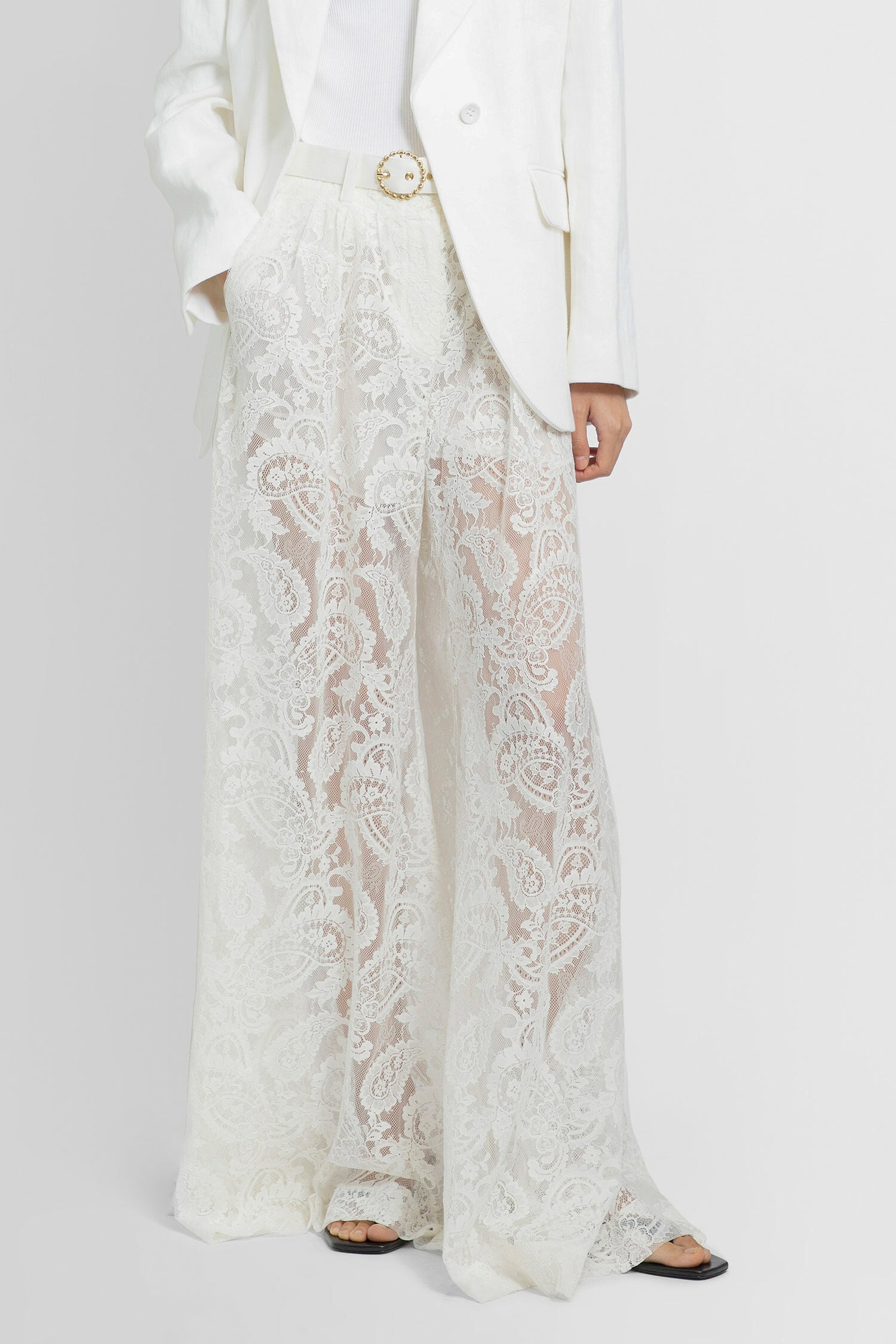 ZIMMERMANN WOMAN WHITE TROUSERS