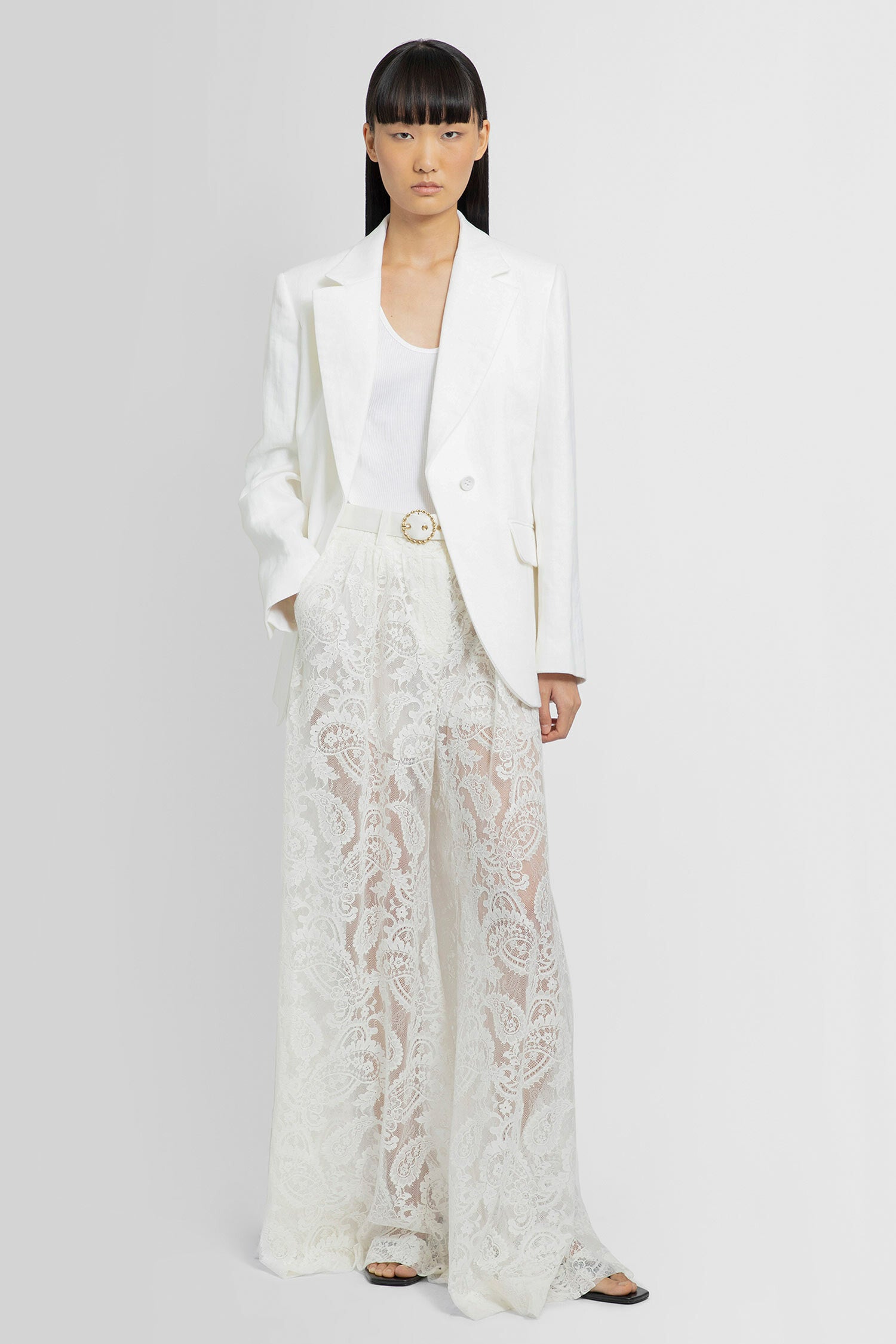 ZIMMERMANN WOMAN WHITE TROUSERS