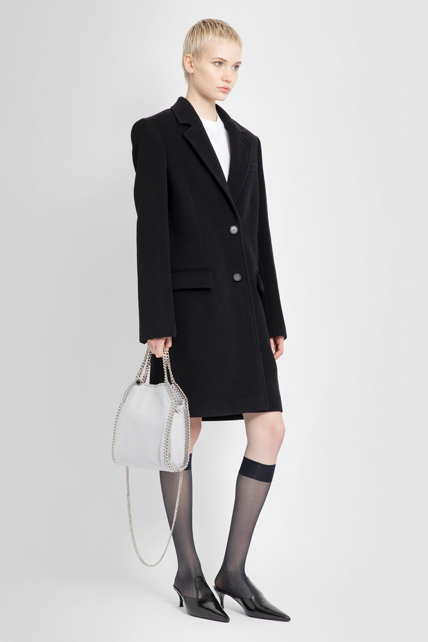 STELLA MCCARTNEY WOMAN BLACK COATS