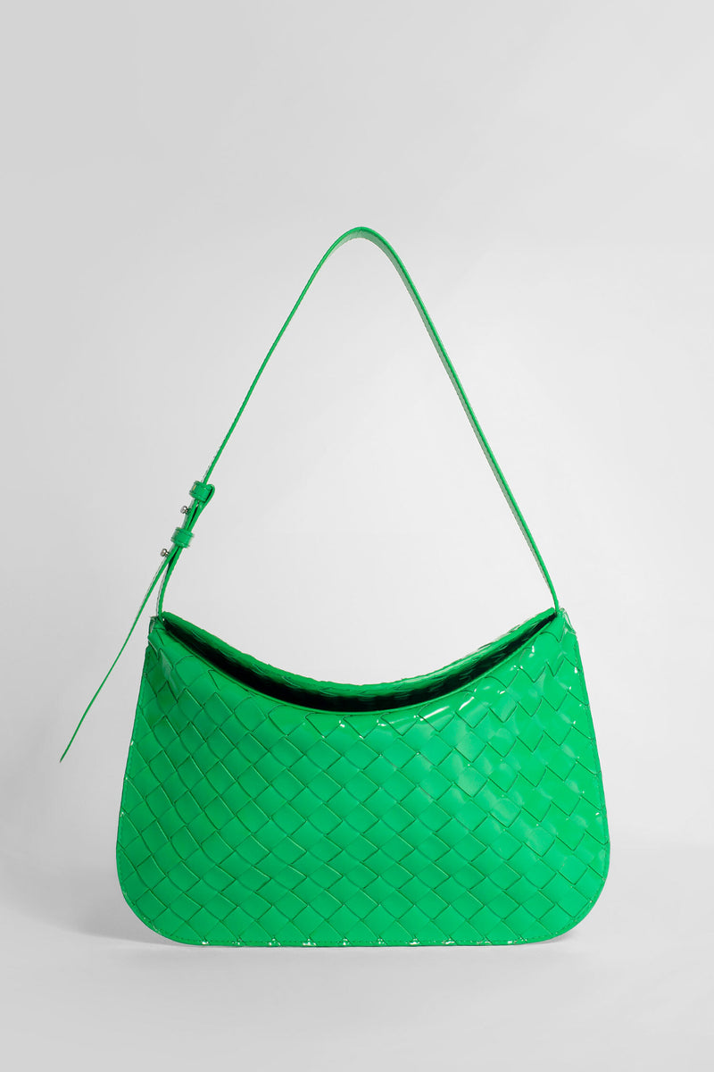 BOTTEGA VENETA WOMAN GREEN SHOULDER BAGS - BOTTEGA VENETA