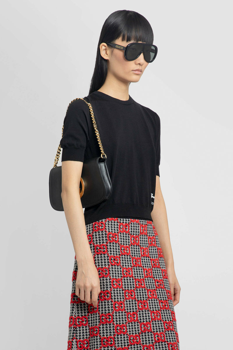 Knitted Checkered Tote Bag By GY Studios