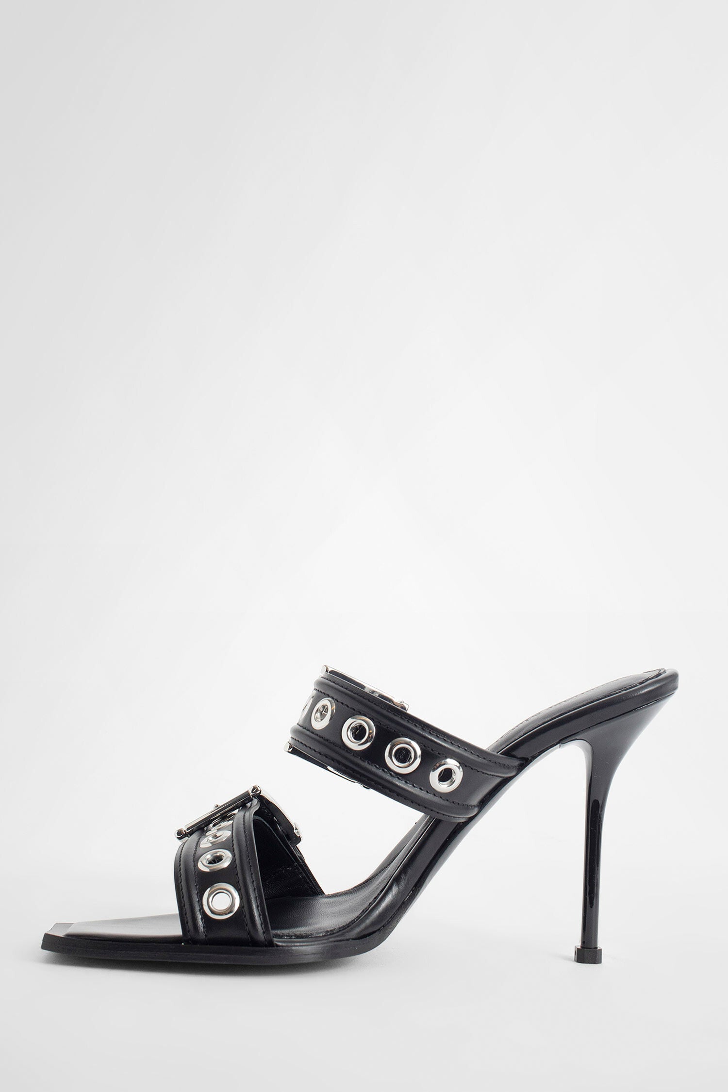 ALEXANDER MCQUEEN WOMAN BLACK MULES