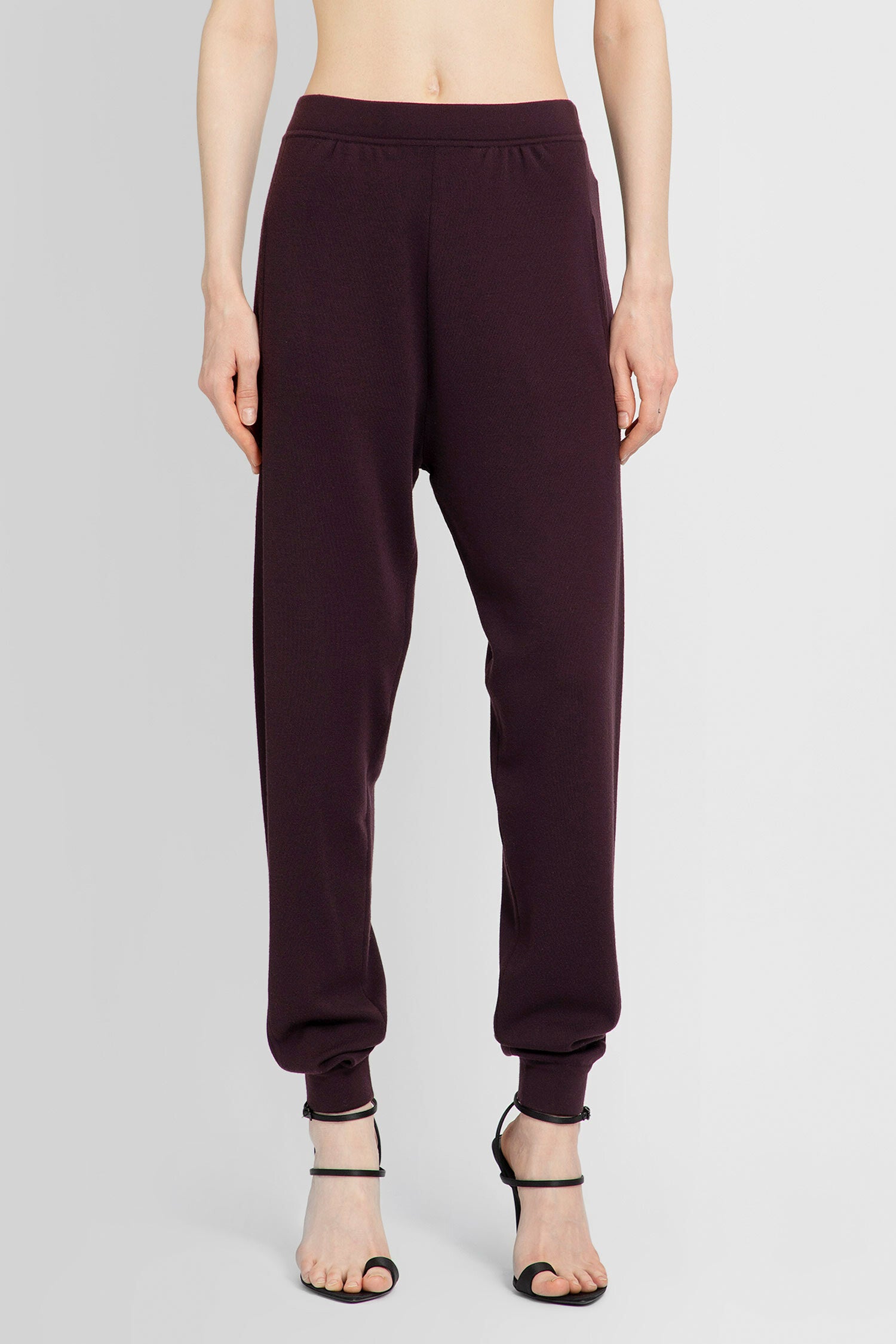 SAINT LAURENT WOMAN PURPLE TROUSERS