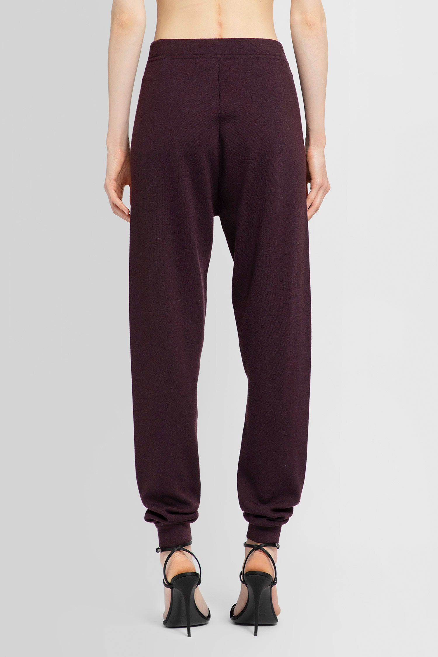 SAINT LAURENT WOMAN PURPLE TROUSERS