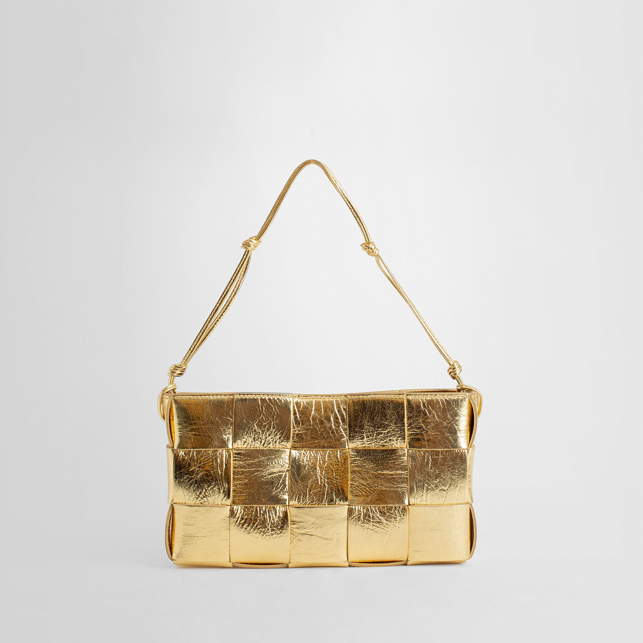 Bottega Veneta Cassette Small Leather Bucket Bag Supermoon/Gold