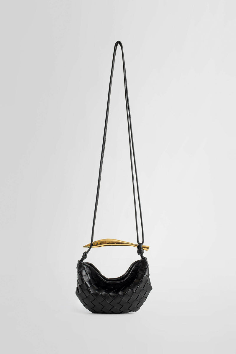 Bottega Veneta Black Intrecciato Maxi Single Handle Hobo Tote