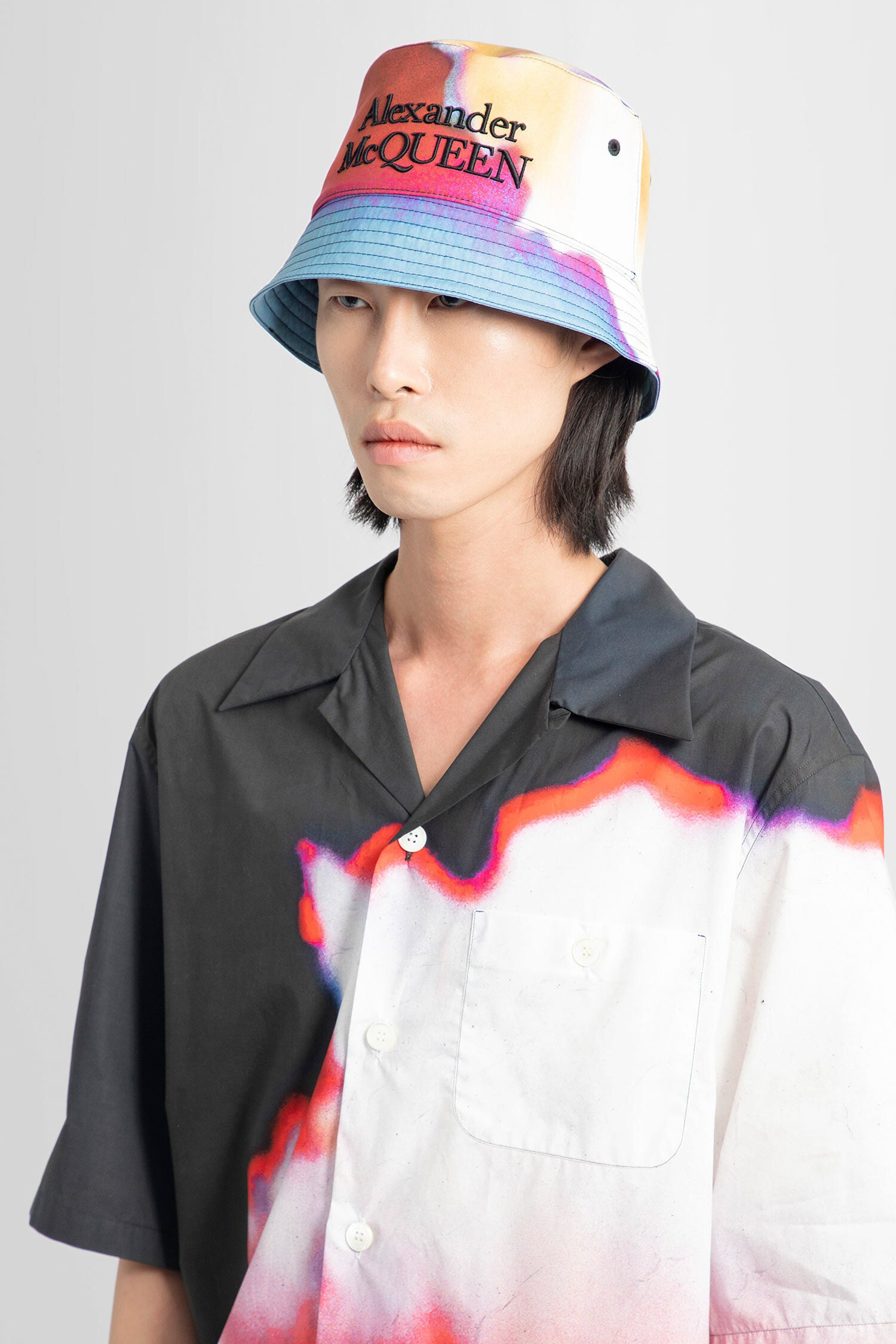 ALEXANDER MCQUEEN MAN MULTICOLOR HATS