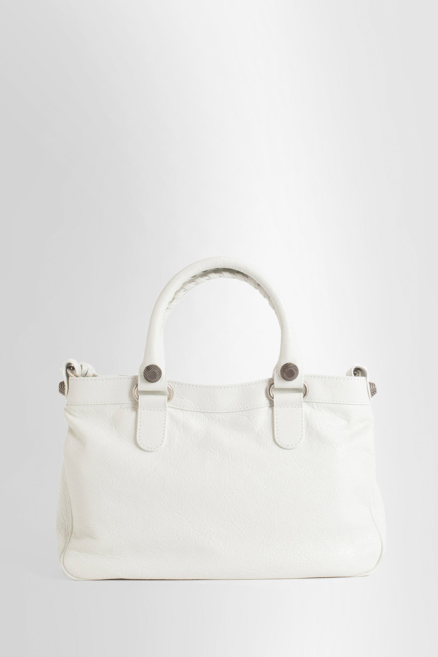 BALENCIAGA WOMAN WHITE TOP HANDLE BAGS