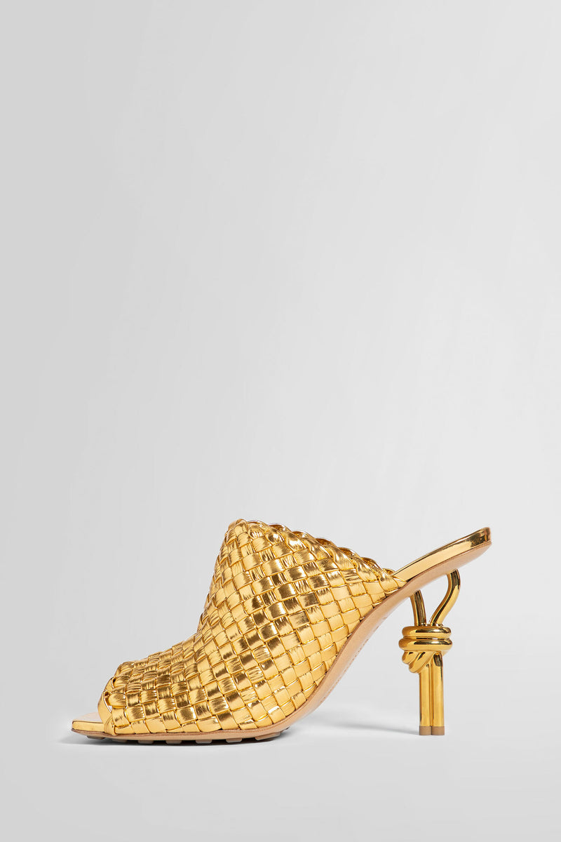 Bottega veneta best sale gold sandals