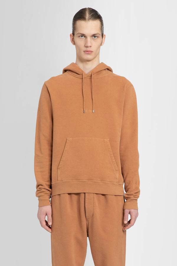 Saint Laurent Hoodie With Logo in Brown for Men