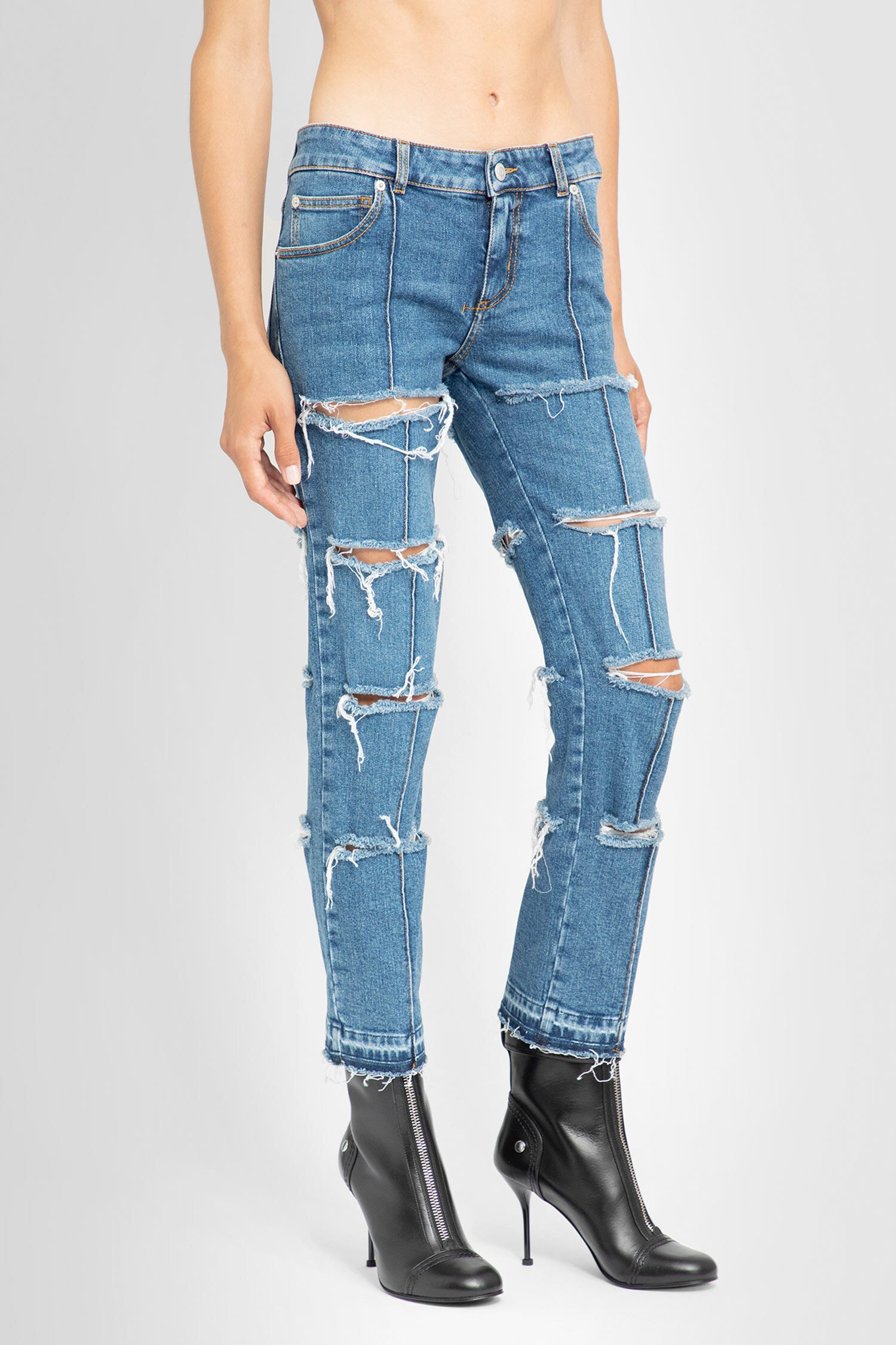 ALEXANDER MCQUEEN WOMAN BLUE JEANS