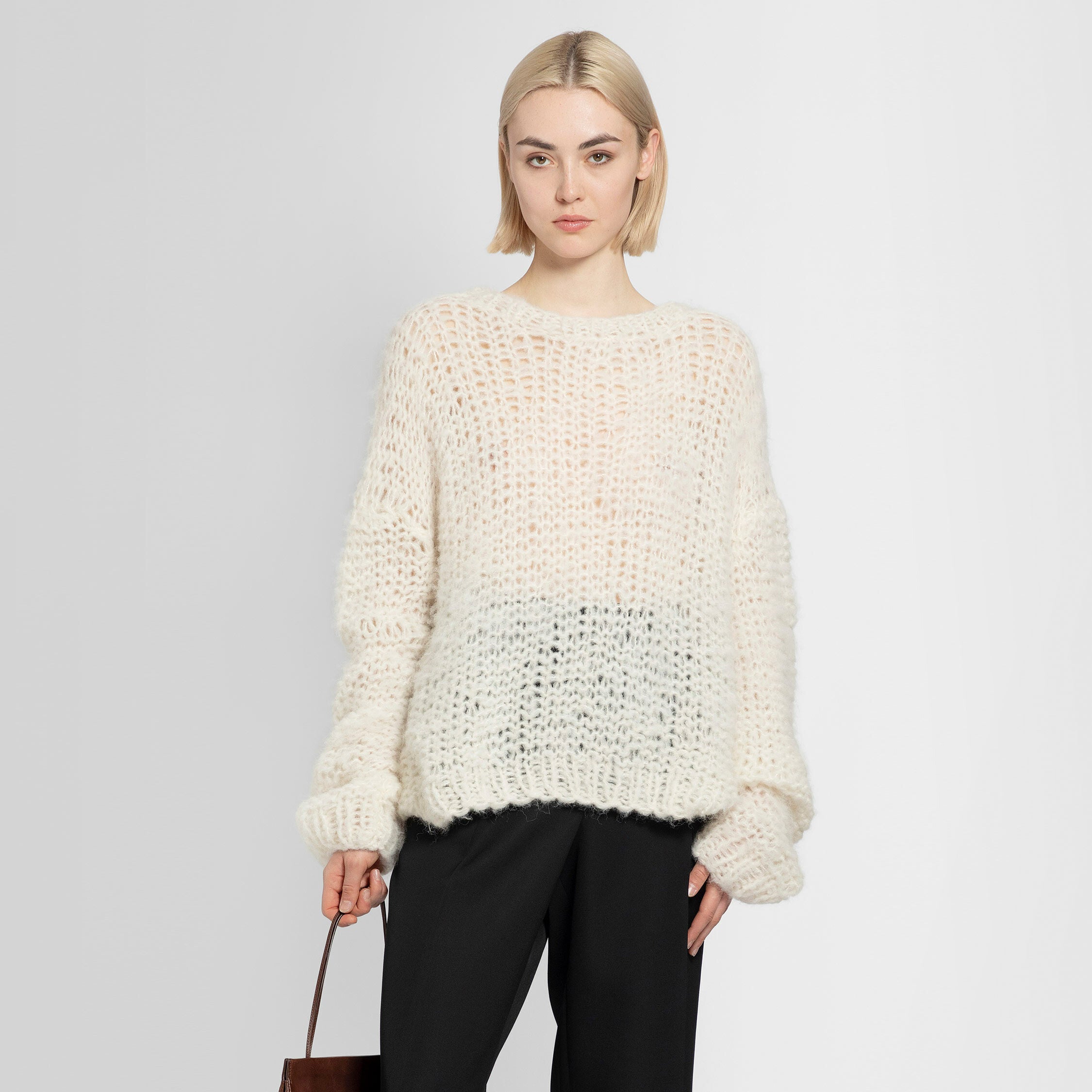 THE ROW WOMAN OFF WHITE KNITWEAR THE ROW KNITWEAR Antonioli