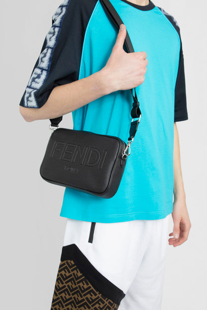 FENDI MAN BLACK SHOULDER BAGS