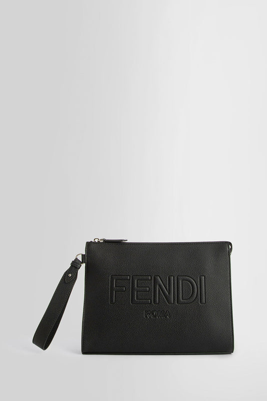 FENDI MAN BLACK CLUTCHES & POUCHES