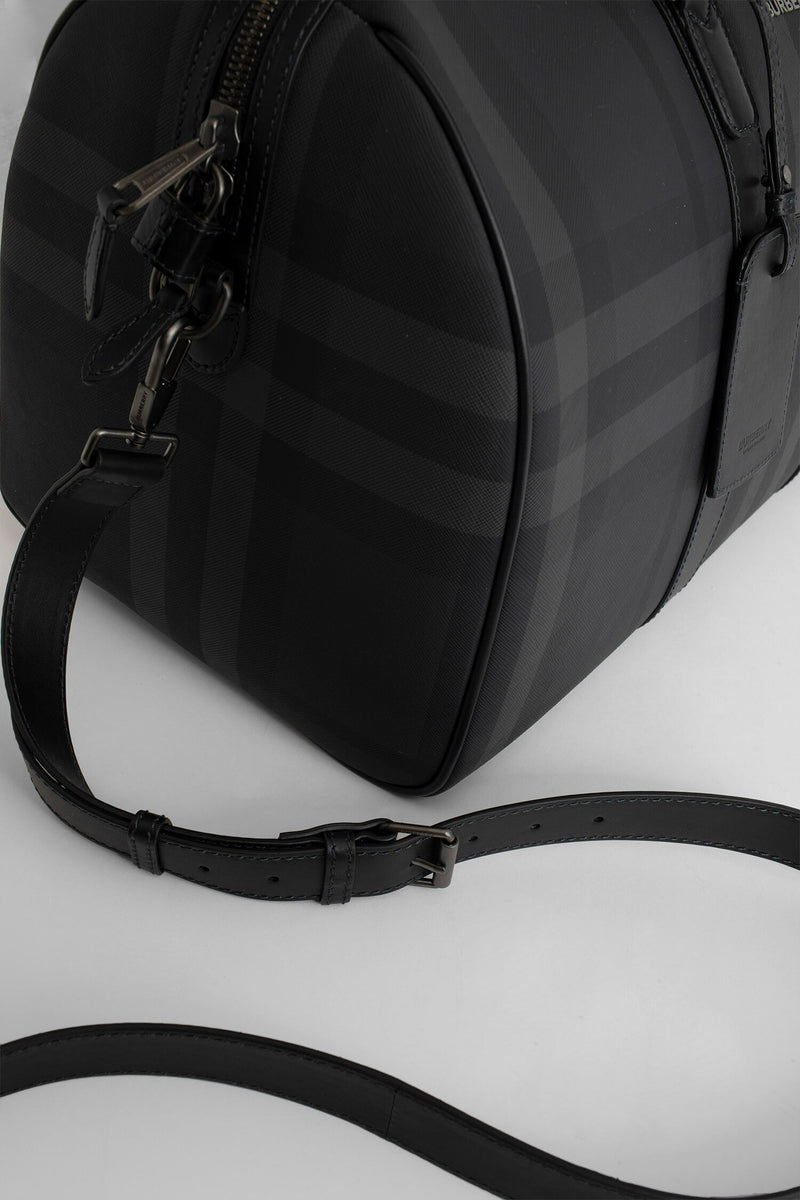 Burberry Leather Carry On Suitcase in Black for Men